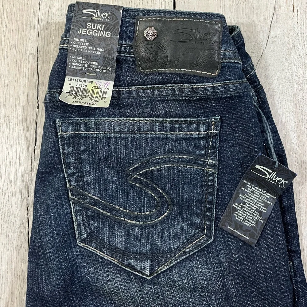 Silver Jeans Suki Jegging Mid Rise Size 28x31 NWT - Picture 15 of 16